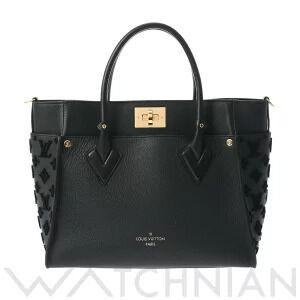 Louis Vuitton On My Side Noir Black Calf Leather Monogram Tuftage Handbag